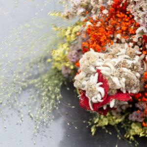 Klekljano cvetje (v poročnih in drugih šopkih)